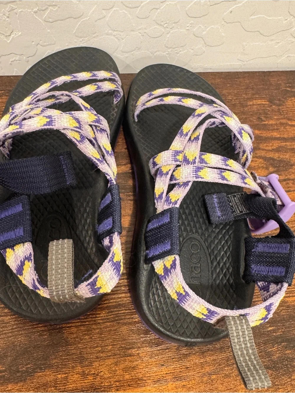 Chaco ZX/1 Ecotread Bluebell Double Straps Diamond Adjustable Kids 12 Outdoor